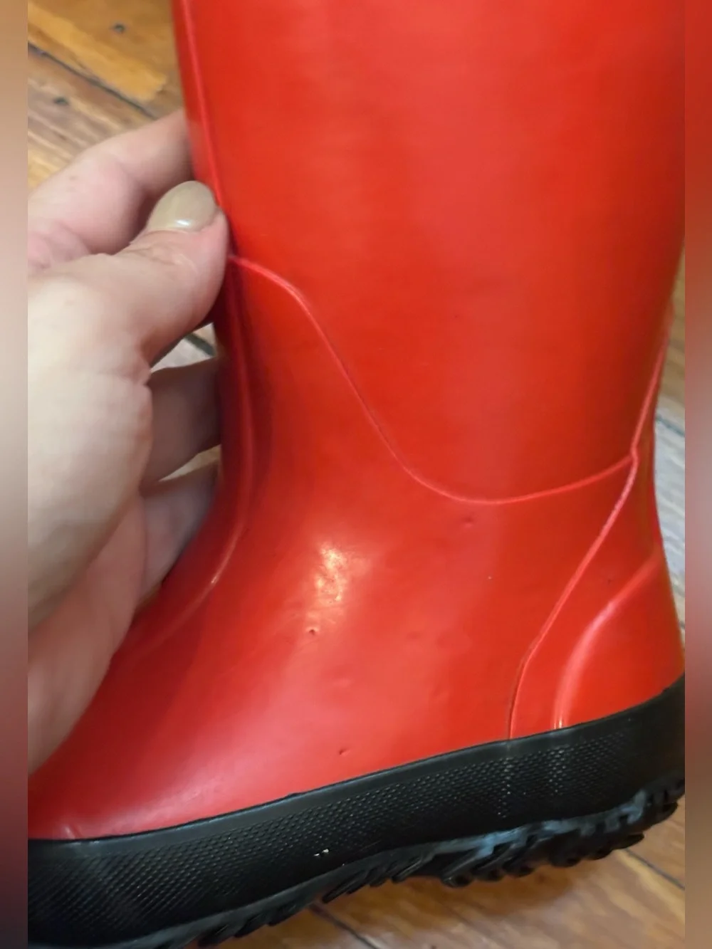 BOGS Kids Red Rain Boots Waterproof Youth Size 10